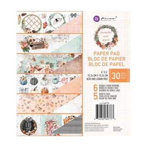 Prima: Pumkin & Spice Paper Pad, 6x6, 30/Pkg