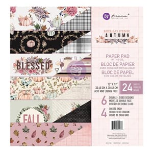 Prima - Hello Pink Autumn 12x12 Inch Paper Pad