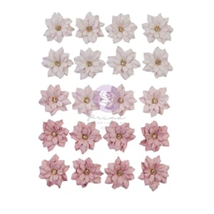 Prima: Delicate Soul Indigo Paper Flowers, 20/Pkg