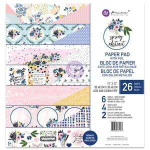 Prima - Spring Abstract Paper Pad, 12x12, 24/Pkg