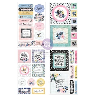 Prima - Spring Abstract Cut Out & Sticker Sheets