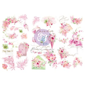 Prima - Postcards from Paradise Rub-Ons Transfer Sheets