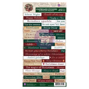 Prima - From the North Pole Chipboard Stickers