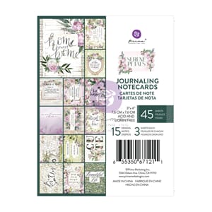 Prima - Serene Petals 3x4 Inch Journaling Cards