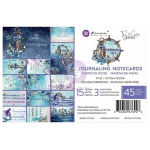 Prima - A Mermaid's Tale 4x6 Inch Journaling Cards