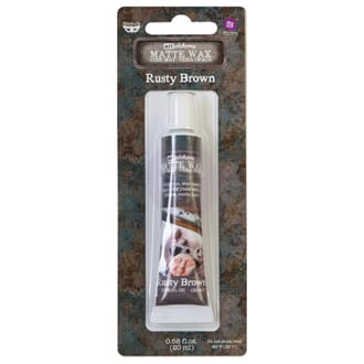 Finnabair: Rusty Brown Art Alchemy Matte Wax .68 Fluid
