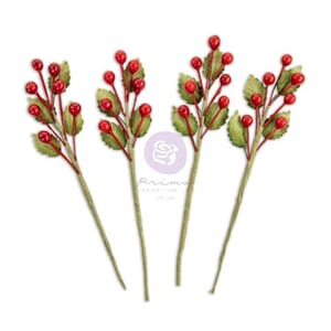 Prima - Twinkle & Treats Flowers Christmas Berries
