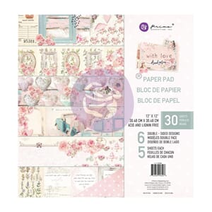 Prima: With Love Paper Pad, 12x12, 24/Pkg