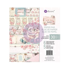 Prima: With Love Paper Pad, 8x8, 30/Pkg