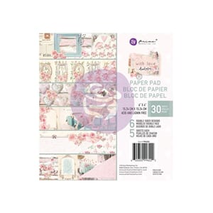 Prima: With Love Paper Pad, 6x6 inch. 30/Pkg