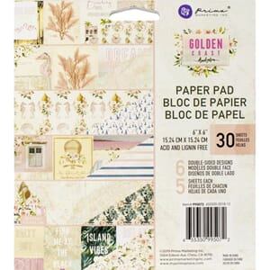 Prima: Golden Coast Paper Pad, 6x6, 30/Pkg