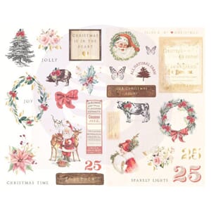 Prima: Icons Christmas In The Country Chipboard Stickers 29/