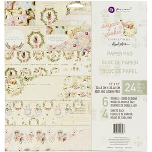 Prima: Sugar Cookie Paper Pad, 12x12, 24/Pkg