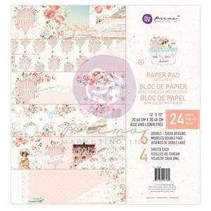 Prima - Peach Tea 12x12 Inch Paper Pad
