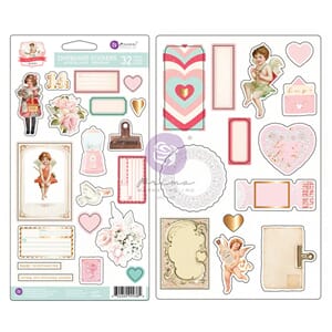 Prima - Love Notes Chipboard Stickers