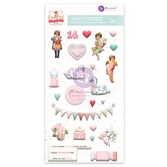 Prima - Love Notes Puffy Stickers