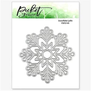 Picket Fence Studios - Snowflake Lydia dies, 4x4 Inch