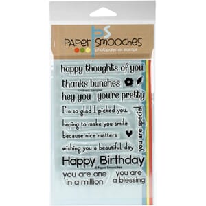 Paper Smooches: Kindess Sampler - Clear Stamps, 4x6 inch