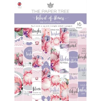 The Paper Tree - Paper tree a festival of flowers A4 die cut