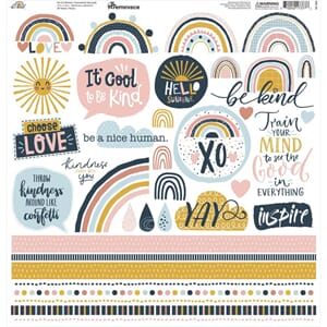 Reminisce: Be Kind Custom Cardstock Stickers