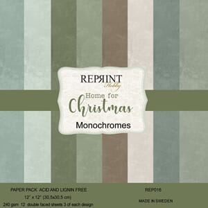 Reprint - Home for Christmas 12x12 Monochromes