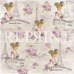 Reprint: French Lady - Lilac Paris Collection
