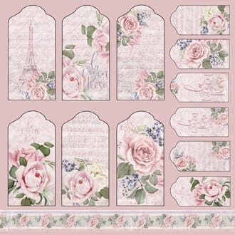 Reprint - La Vie en Rose Collection - Tags