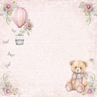 Reprint: Teddy with Flowers - Teddy Baby Collection