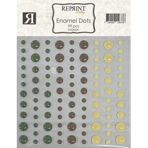 Reprint - Adhesive Enamel Dots Home for Christmas