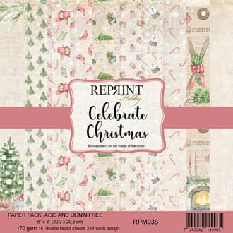 Reprint - Celebrate Christmas Paper Pack, 8x8 inch