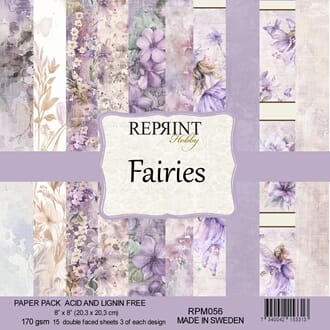 Reprint - Fairies Paper Pack, 8x8 inch