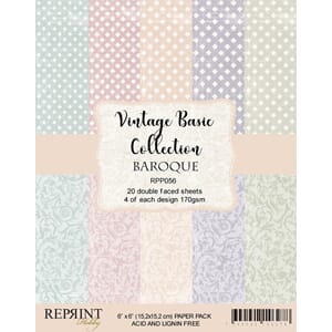 Reprint: Vintage Basic Collection, 6x6 inch