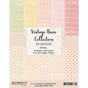 Reprint: Vintage Basic Summer Collection, 6x6 inch