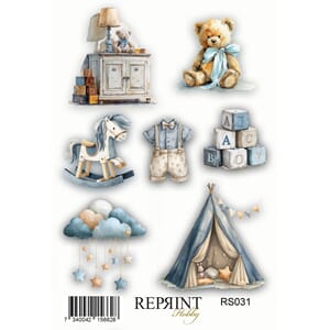 Reprint - Happiness Baby Boy Collection Stickers