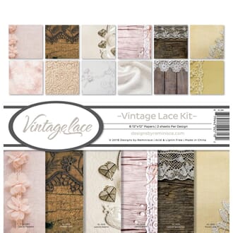 Reminisce - Vintage Lace Collection Kit, 12x12 inch