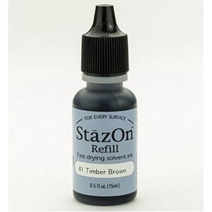 StazOn Ink Refill: Timber Brown, ca 15ml