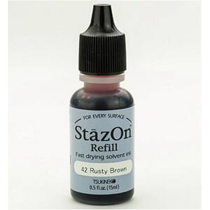 StazOn Ink Refill: Rusty Brown, ca 15ml