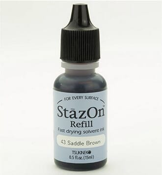 StazOn Ink Refill: Saddle Brown, ca 15ml