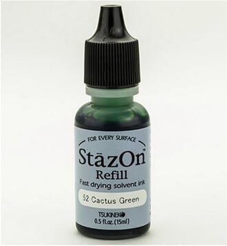 StazOn Ink Refill: Cactus Green, ca 15ml