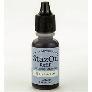 StazOn Ink Refill: Fuchsia Pink, ca 15ml