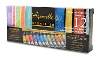 Sennelier - L'Aquarelle Iridescent colors, 12 tubes