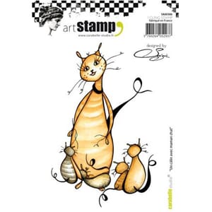 Carabelle: Cling Stamp A6 - Un câlin avec maman chat by Soiz