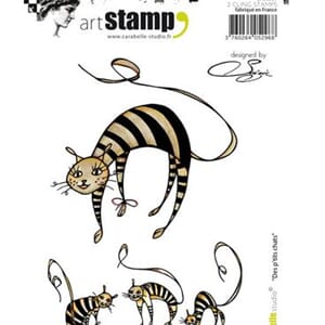 Carabelle: Cling Stamp A6 - Des p'tits chats by Soizic