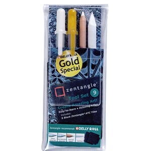 Sakura: Zentangle Tool Set 9 Gold Special, 4/Pkg