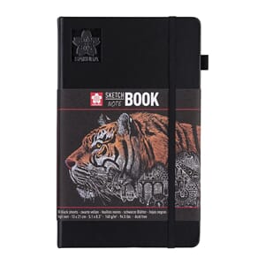 Sakura - Black Sketch NoteBook, str 13x21cm