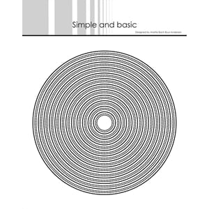 Simple and Basic: Double Pierced Circle Metal Dies, 12/Pkg
