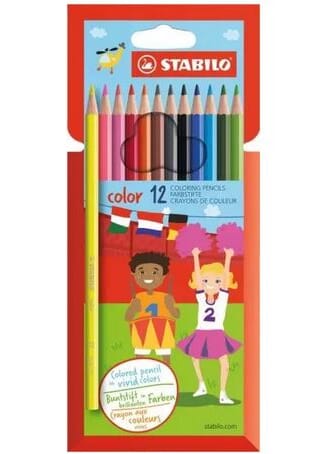 STABILO - Coloring pencils, fargeblyanter, 12 farger