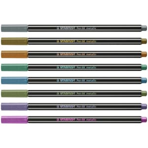 STABILO - Pen 68 Metallic colors, 8 stk