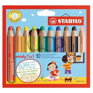 STABILO - Woody 3in1, 10 farger