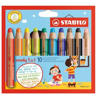 STABILO - Woody 3in1, 10 farger